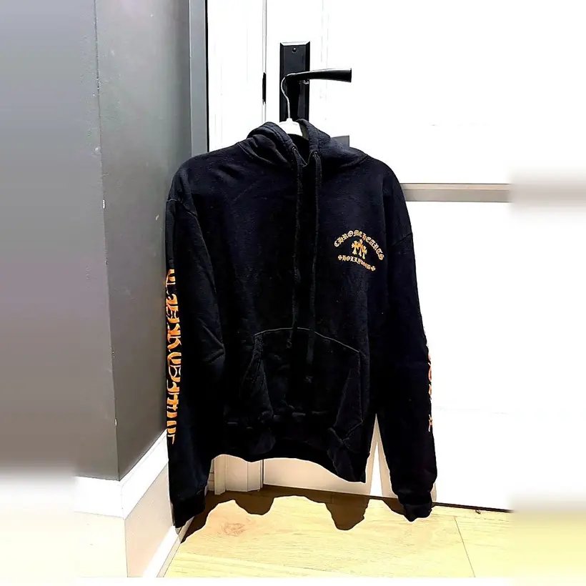 Chrome Hearts Hollywood Zip Hoodie — Black/Orange