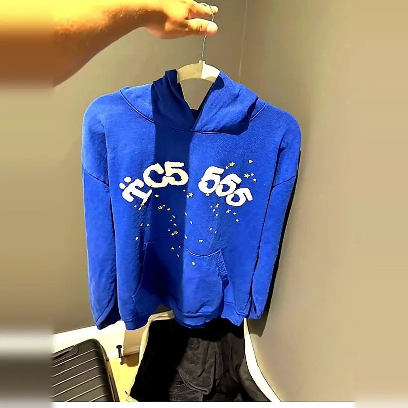 Sp5der '555' Hoodie — Blue