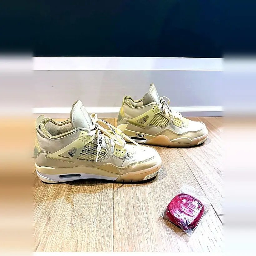 Air Jordan 4 Retro x Off-White 'Sail'