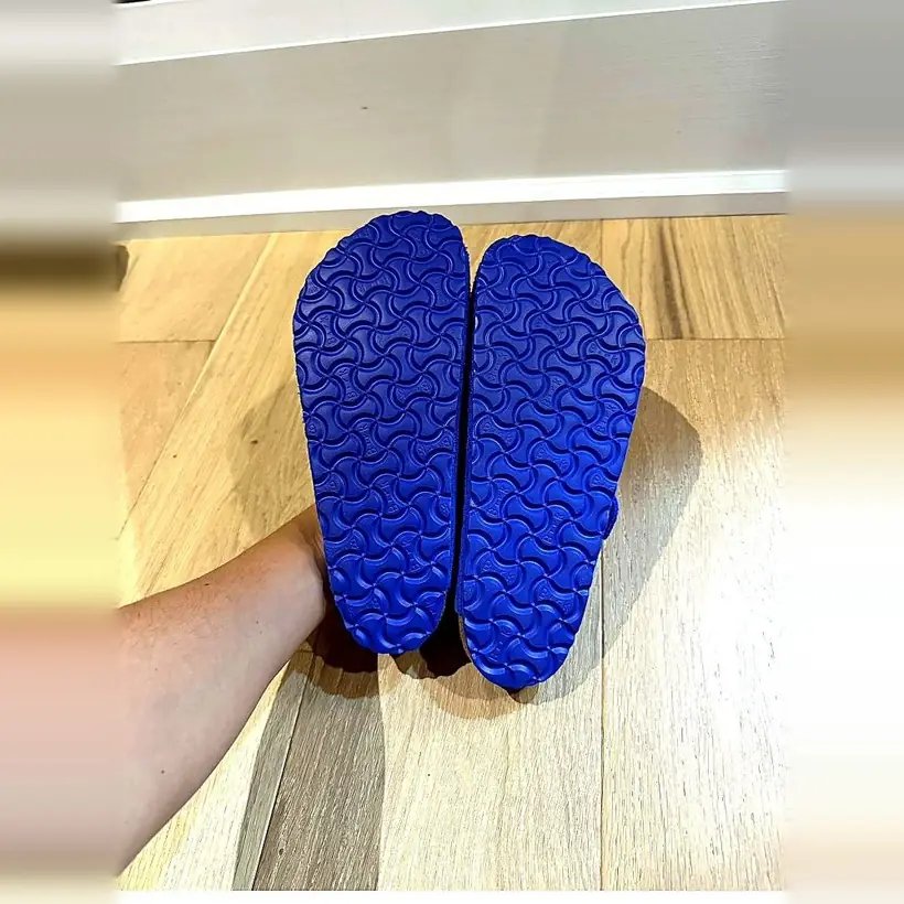 Birkenstock Boston Suede — Blue