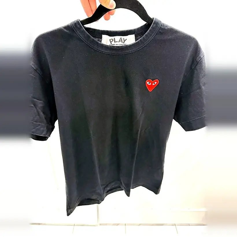 Comme des Garçons PLAY Heart Tee — Black