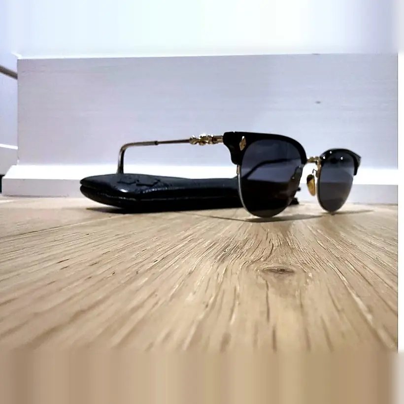 Chrome Hearts Sunglasses — Gold/Black