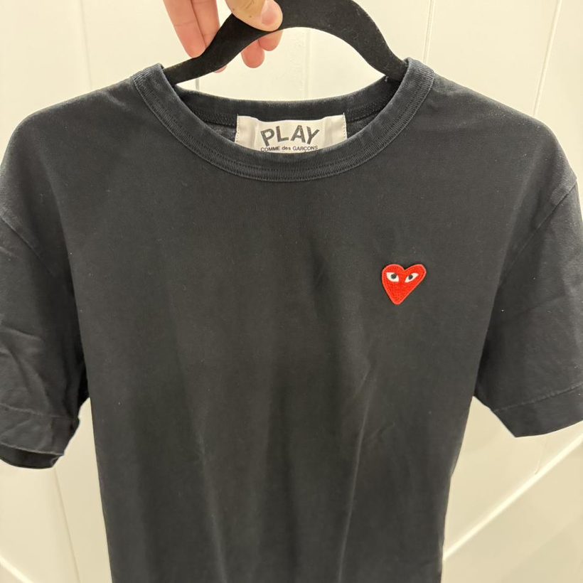 Comme des Garçons PLAY Heart Tee — Black