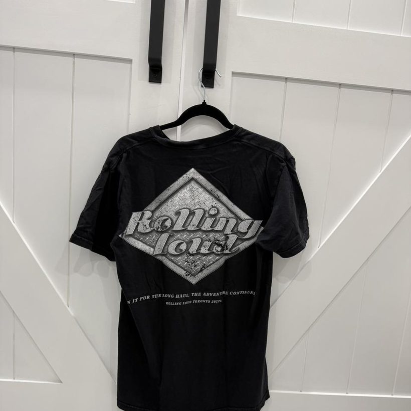 Rolling Loud Truck Graphic Tee — Black (front & back)