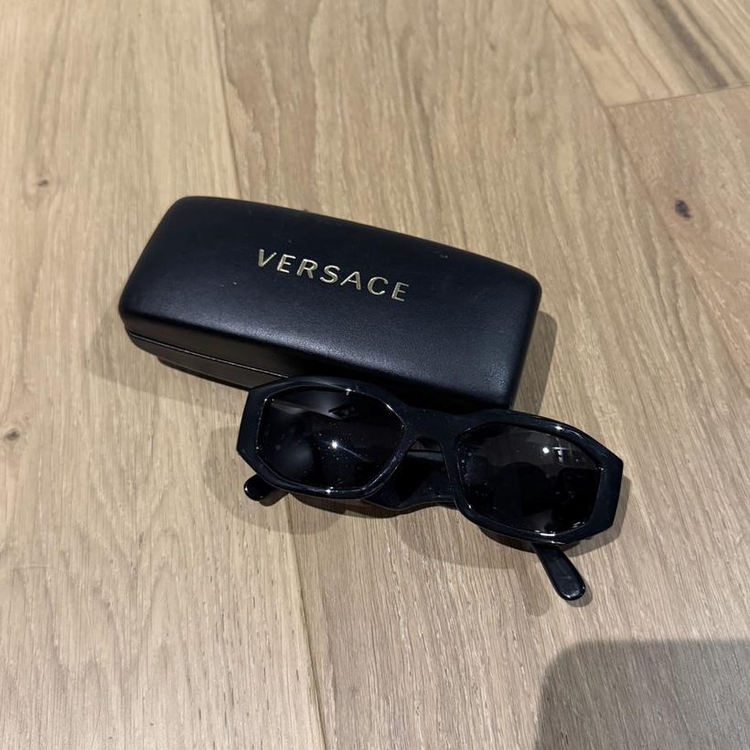 Versace Medusa Sunglasses — Black/Gold