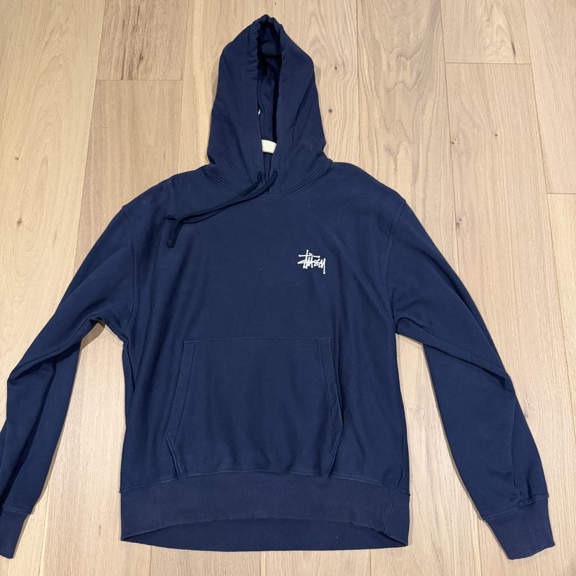 Stüssy Original Logo Hoodie — Navy