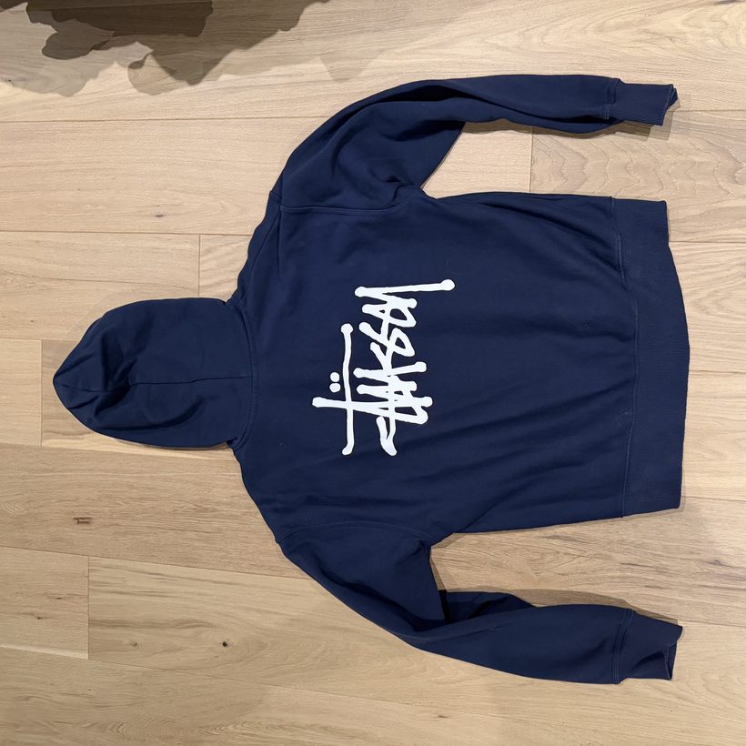 Stüssy Original Logo Hoodie — Navy